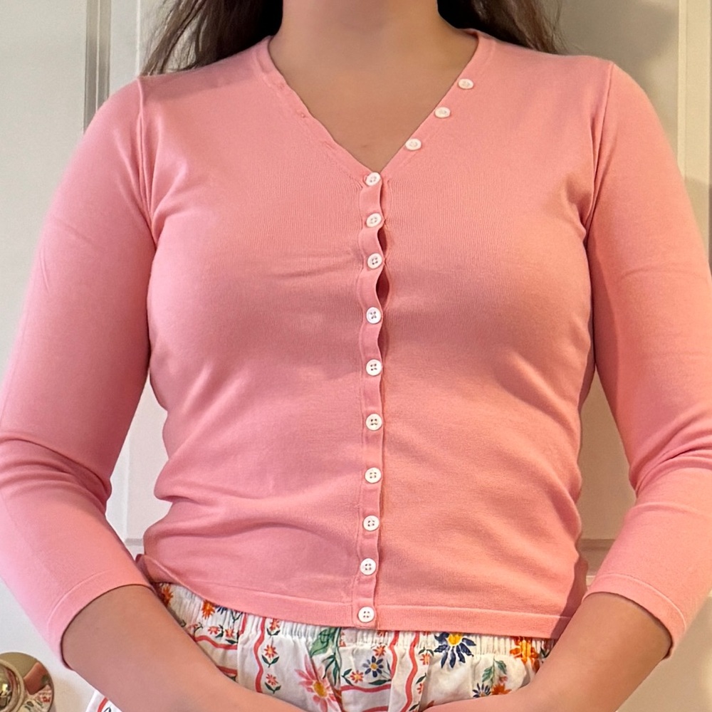 Vintage Bumble Gum Pink Lilly Pulitzer Cardigan